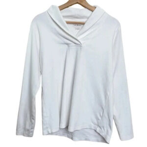 L.L.Bean Womens  Medium Shawl Color Stretch Baselayer Pullover